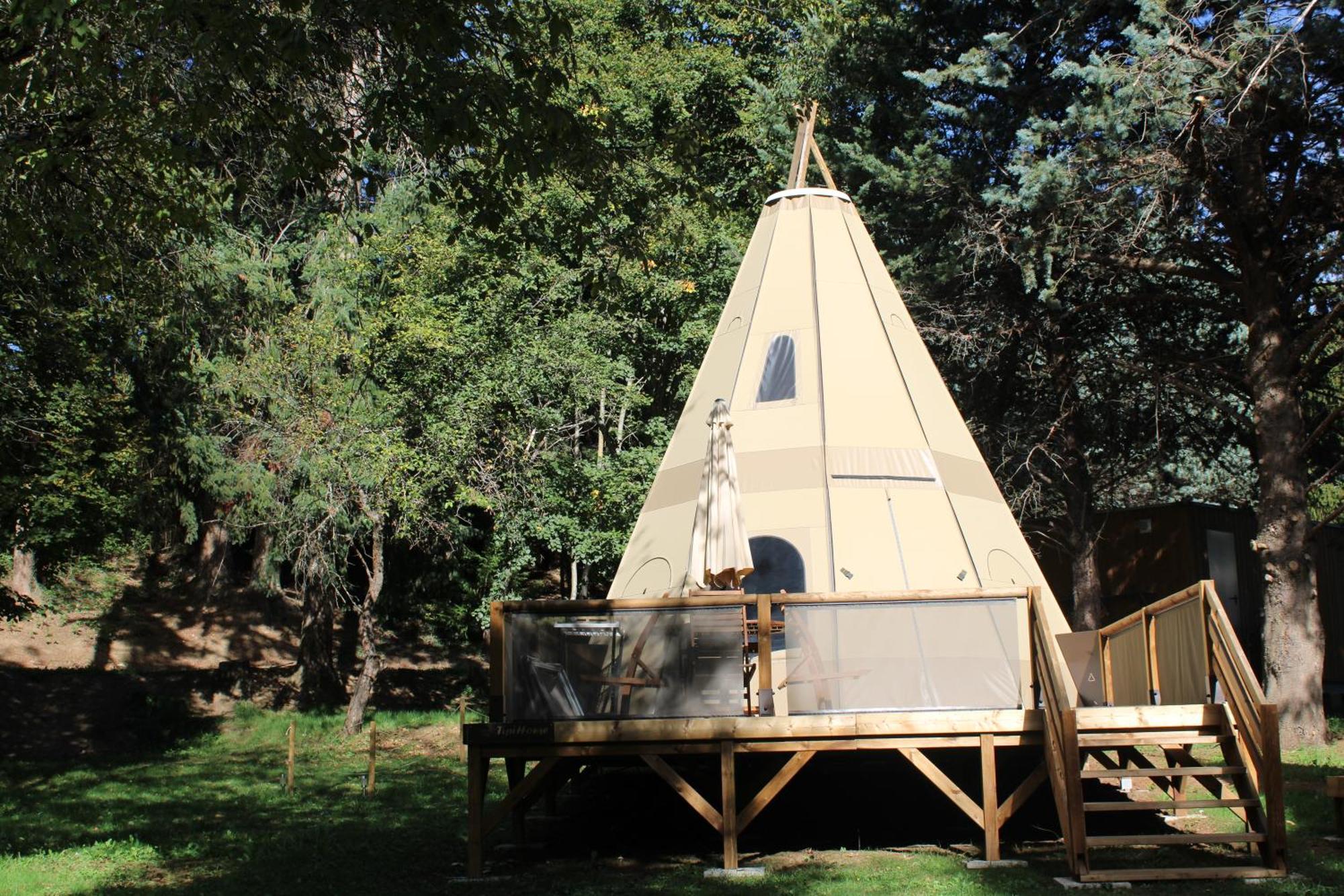 Camping Chantemerle Bédouès Esterno foto